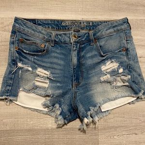 American Eagle Hi-Rise Festival Denim Shorts sz:12
